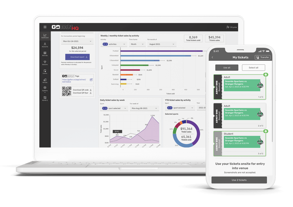 GoFan HQ Event Management and Digital Ticket