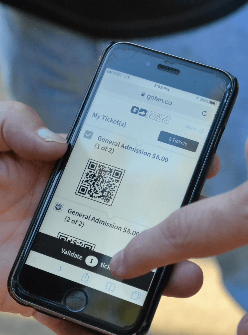GoFan digital ticketing, concessions, and donations for high school sports