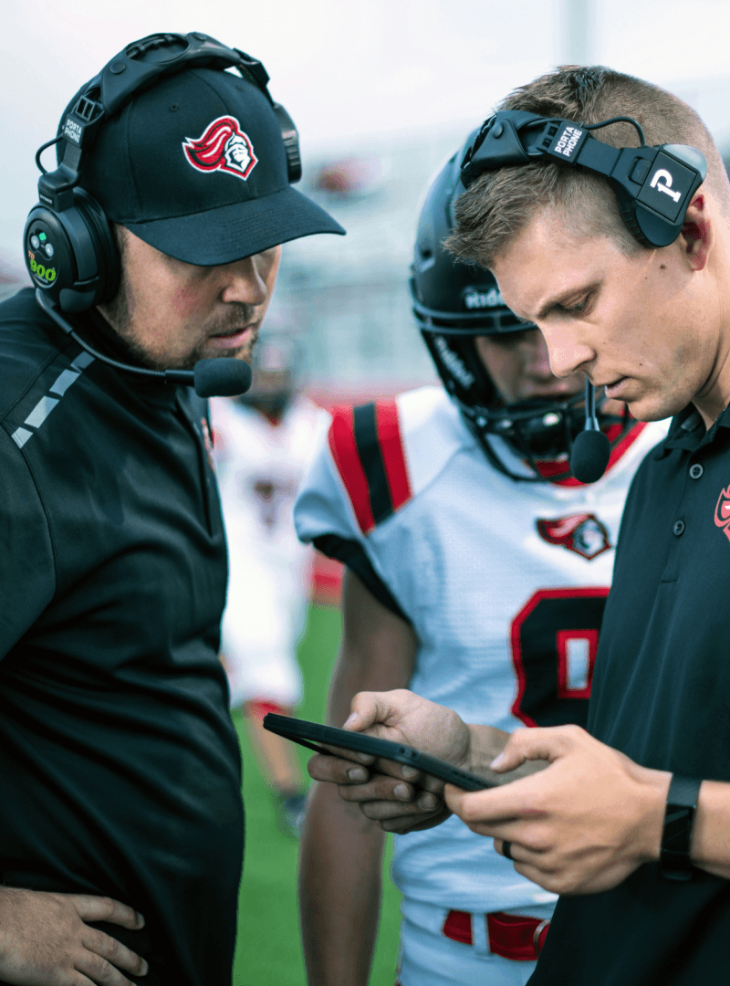 Coaching tools, game film, athletic websites, highlights, and scores for high school sports
